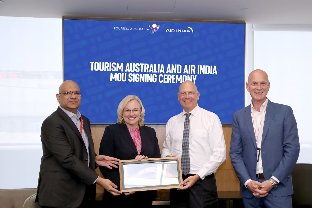 TOURISM AUSTRALIA AND AIR INDIA SIGN A 3-YEAR MOU TO BOOST VISITOR GROWTH FROM INDIA